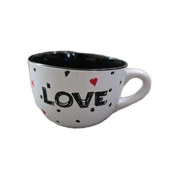 Disney Lady and the Tramp Soup Coffee Mug Cup LOVE Handle Large 20oz - Picture 3 of 5